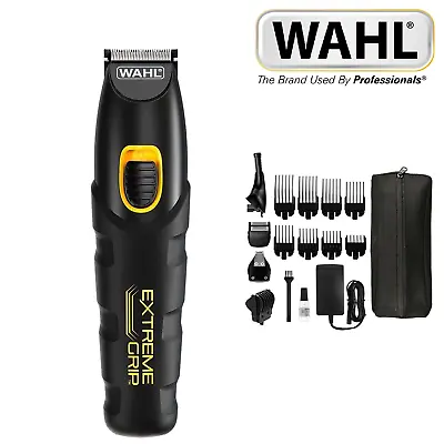 Wahl 9893-417 Extreme Grip 7 In 1 Multigroomer Trimmer Kit Interchangeable Heads • £26.67