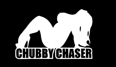 BBW Sexy Girl Chubby Chaser DieCut Vinyl Window Decal Sticker Car Truck SUV JDM • $3.75