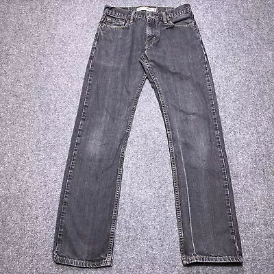 Levis 514 Jeans Men 30x32 Black Slim Fit Straight Leg Fade Dark Wash • $19.95