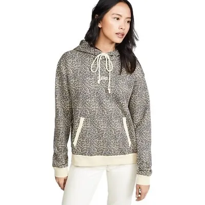 Levi’s Unbasic Mini Cheetah Print Cotton French Terry Hoodie Women's Medium • $12.85