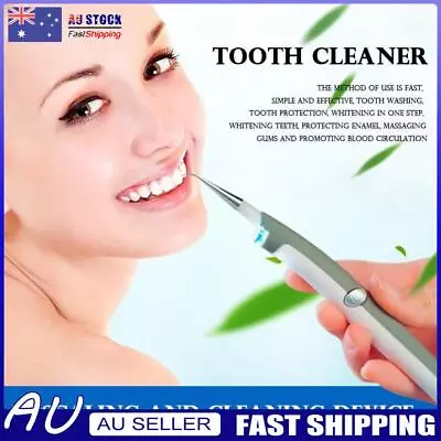 Ultrasonic Electric Teeth Cleaner Dental Calculus Dental Cleaning Tool With LED • $9.50