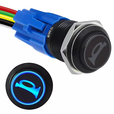 Horn Button Momentary Push Button Switch Horn Switch For Car Modification Pus • $11.29