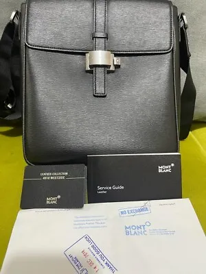 Montblanc Black 4810 Westside Messenger Shoulder Bag Leather 114681 New • $1200