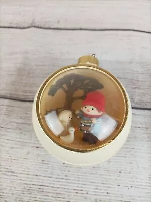 Vintage Hallmark 1979 Round Diorama Little Drummer Boy Ornament Ball • $12.95