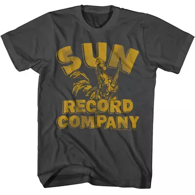 Sun Records Vintage Rooster Men's T-Shirt Vinyl Label Company Johnny Cash Elvis • $23.99