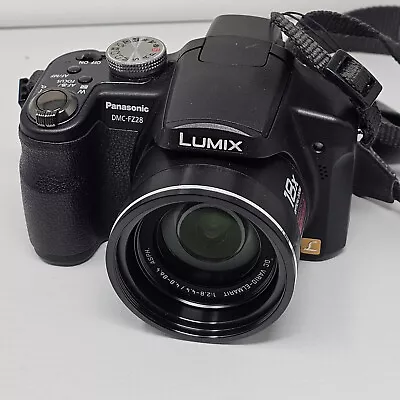 Panasonic Lumix Camera DMC FZ28 10MP 18X Optical Zoom Untested • £29.99