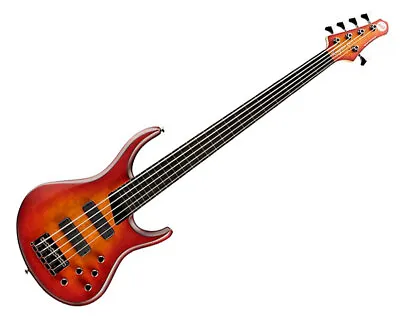 MTD Kingston ZX5 Fretless 5 String Bass - Cherry Burst W/Ebony FB - B-Stock • $1279.99