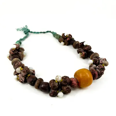 Moroccan Berber Trade Bead Necklace • $125