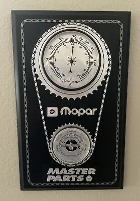 Chrysler Mopar Master Parts Award Plaque 1998 Wall Mount Thermometer & Barometer • $74.99