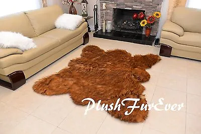 $50.32 • Buy 3'4'5' GRIZZLY BEARSKIN Faux Fur Area Rugs Living Room Decors 