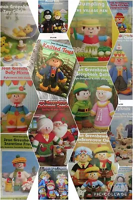 £4.99 • Buy Jean Greenhowe’s Knitting Pattern Booklet Clowns Scarecrows Hedgehogs Toys Dolls