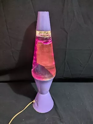 Vintage 1996 Lava Lite 9409 Elec-Tric Series Lava Lamp Puple / Clear Read • $58