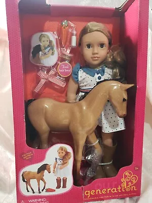 Our Generation Shelley With Foal 18  Doll & Horse Set • $72.18