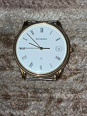 Swiss Made Bucherer Mens Watch With Date Works • $45