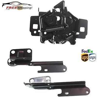 New Hood Latch Kit With Hood Hinges For 2005-2009 Ford Mustang Steel 3Pc • $79.90