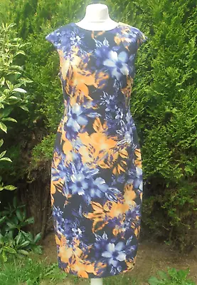 Ladies Size 14 Maggy London Multicolour Floral Dress • £8.99