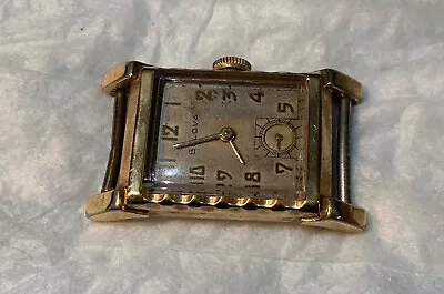 Vintage 1927 Bulova Art Deco 21 Jewels Manual Wrist Watch WORKING!! • $22.50