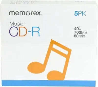 Memorex 700MB/80-Minute CD-R Media - (5-Pack) - (Discontinued By Manufacturer) • $9.99