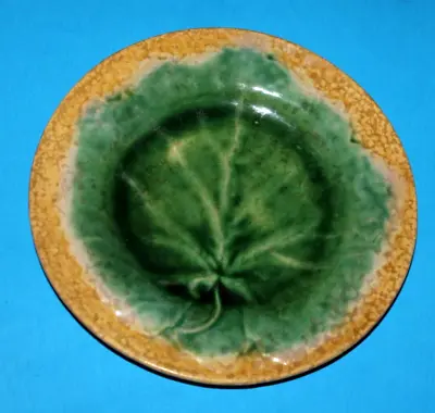 ETRUSCAN MAJOLICA Leaf Plate • $47