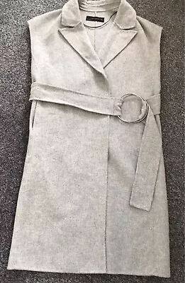 ZARA Long Wool Waistcoat Size S (UK 8) • £9.99