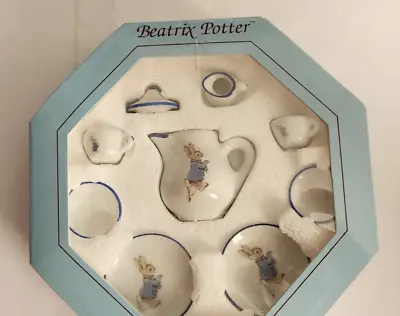 Beatrix Potter Peter Rabbit Mini Tea Set (9 Piece) MW Reutter Porcelain 2003 NIB • $23.25