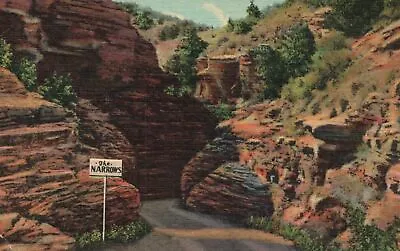 Vintage Postcard Entering The Narrows Williams Canon Colorado CO C. T. Art Pub. • $8.99