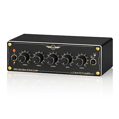 5-Band Stereo Analog Equalizer Mini EQ Preamp Audio Processor For Home / Car • $79.99