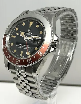 Rolex GMT-Master 1675 Jubilee Bracelet Vintage 1971 Box & Papers • $18990