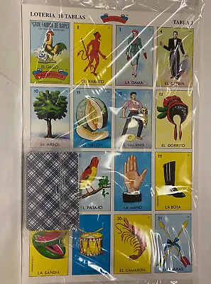 Don Clemente  LOTERIA Jumbo  Size Cards  10cards   • $9.95