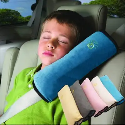 Child Car Safety Seat Belt Pillow Shoulder Strap Pad Cushions Head Supports Kids • £4.90