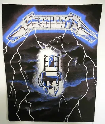 METALLICA Back Patch Ride The Lightning 1985 Vintage But New Electric Chair 80's • $175