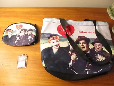 I Love Lucy Tote Bag W/Matching Coin Purse & Keychain. • $18.90