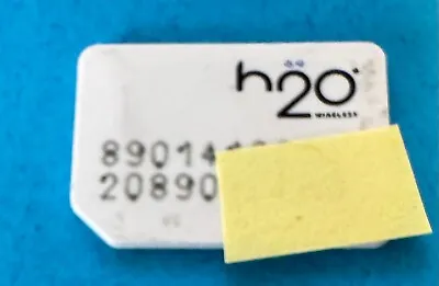H2o Pay As You Go Sim Card With $136 Credit. • $49