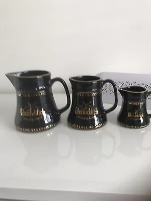 Set Of 3 Glenfiddich Jugs / Collectable Scotch Malt  Whisky  Water Jugs • $100