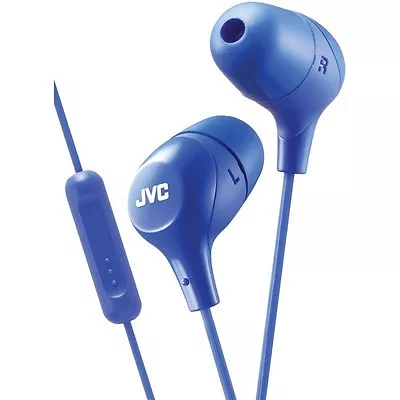 JVC HAFX38MA Marshmallow Inner-Ear Headphones With Microphone (Blue) • $10.95