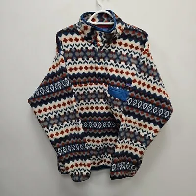 Patagonia Synchilla Snap T Fleece Navajo Aztec Pullover Jacket Jumper Medium Men • £129.99