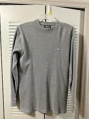 Vintage South Pole Shirt Mens Large Gray Waffle Knit Thermal Long Sleeve Shirt • $17.10
