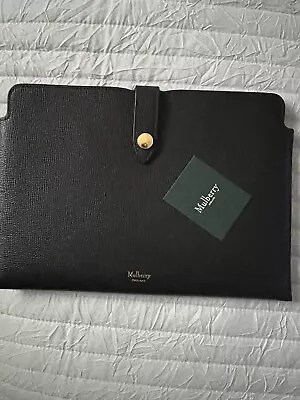 MULBERRY Tech Pouch Grain Leather RRP £310 Tablet 9.7” New Tags Black • £85