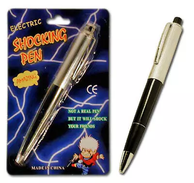 12 SHOCK PEN Shocking JOKE GAG MAGIC TRICK W/ Batteries • $27.95