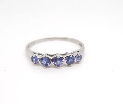 9ct White Gold Tanzanite Ring Size S *FREE RESIZING* • £250