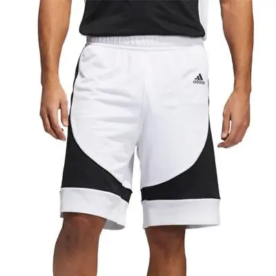 Adidas N3XT L3V3L Prime Game Basketball Shorts Men In White/Black • $40.44