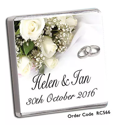 50 Personalised Chocolate Wedding Favours Biggest Selection On Ebay/free Choc ++ • £16.99