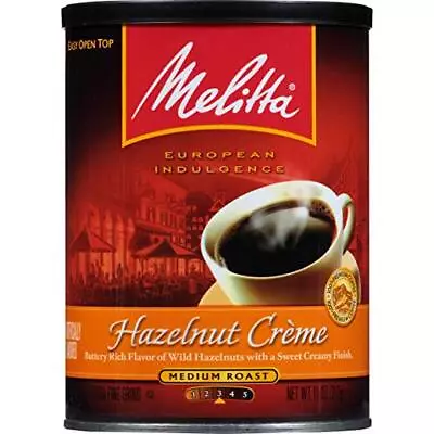Melitta Ground Coffee Hazelnut Creme Medium Roast 11 Ounce • $32.44
