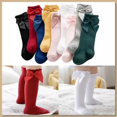 £3.68 • Buy Girls Baby Toddlers Kids Knee High Wedding Christening School Socks 0-8 Years