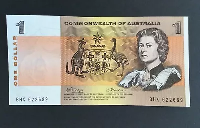 Australia $1 Note COA 1972 Phillips/Wheeler UNC • $25