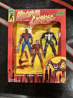 VTG 1994 ToyBiz Marvel Maximum Carnage Triple Threat Spider-Man Carnage & Venom • $45