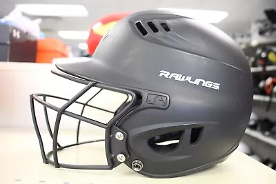 Rawlings Vapor Black Batting Baseball Helmet W/FaceGuard Softball Sports • $20