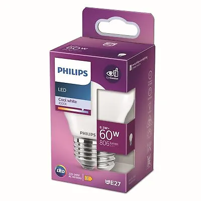 Led Lamp Philips 8718699762872 E 6.5 W 65 W 60 W E14 806 Lm Ø 45 ... NEW • $20.95