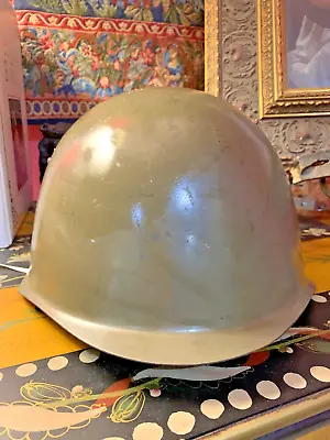 VINTAGE US Army Helmet Combat Military Green Liner & Chin Strap Included Czech • $47.51