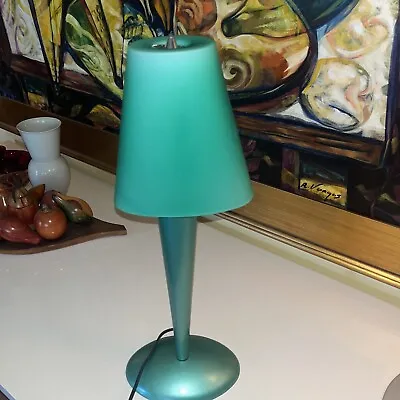 Vintage  Ikea  Tribute To Miss Sissi Candelabra Table Lamp Green Glass. • $16.99